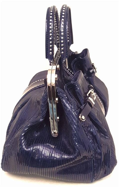 versace v handle leather satchel for sale cheap